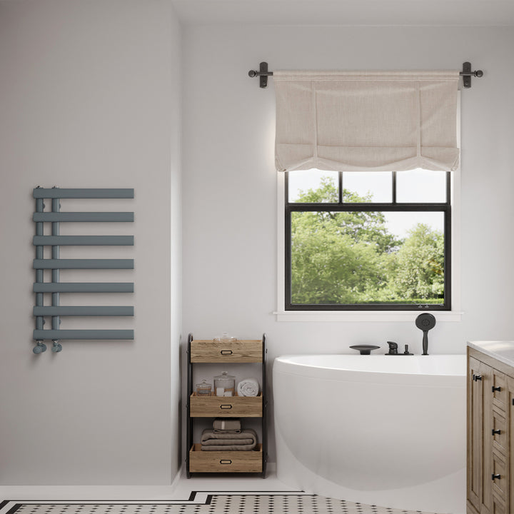 Elyan - Anthracite Towel Radiator - H766mm x W500mm