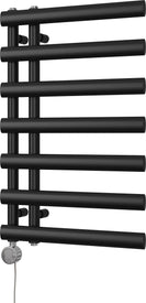 Elyan - Black Electric Towel Rail H766mm x W500mm 300w Thermostatic