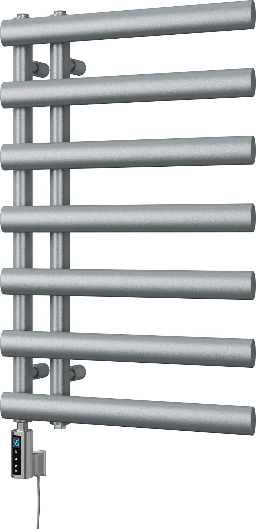 Elyan - Silver Electric Towel Rail H766mm x W500mm 300w Thermostatic WIFI