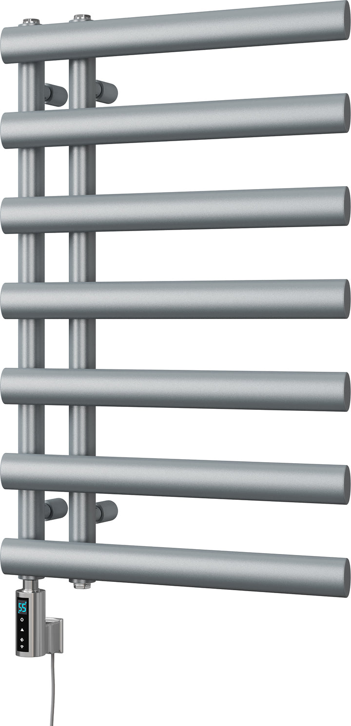 Elyan - Silver Electric Towel Rail H766mm x W500mm 300w Thermostatic WIFI