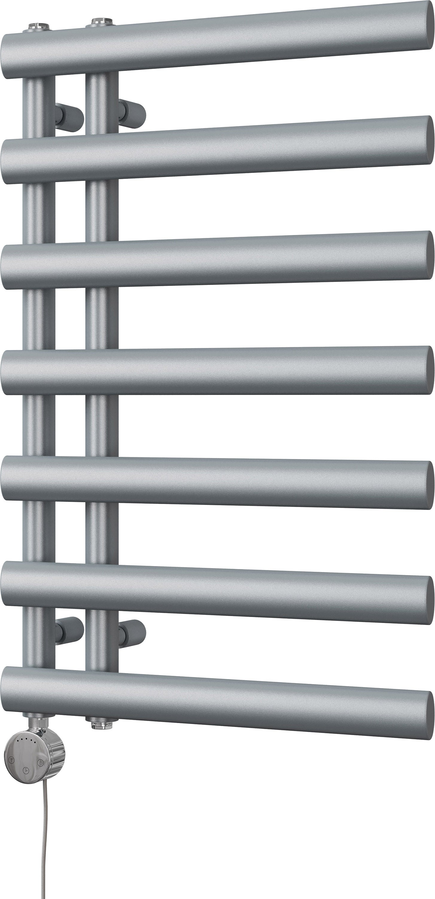 Elyan - Silver Electric Towel Rail H766mm x W500mm 300w Thermostatic