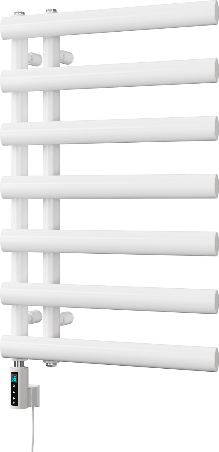 Elyan - White Electric Towel Rail H766mm x W500mm 300w Thermostatic WIFI
