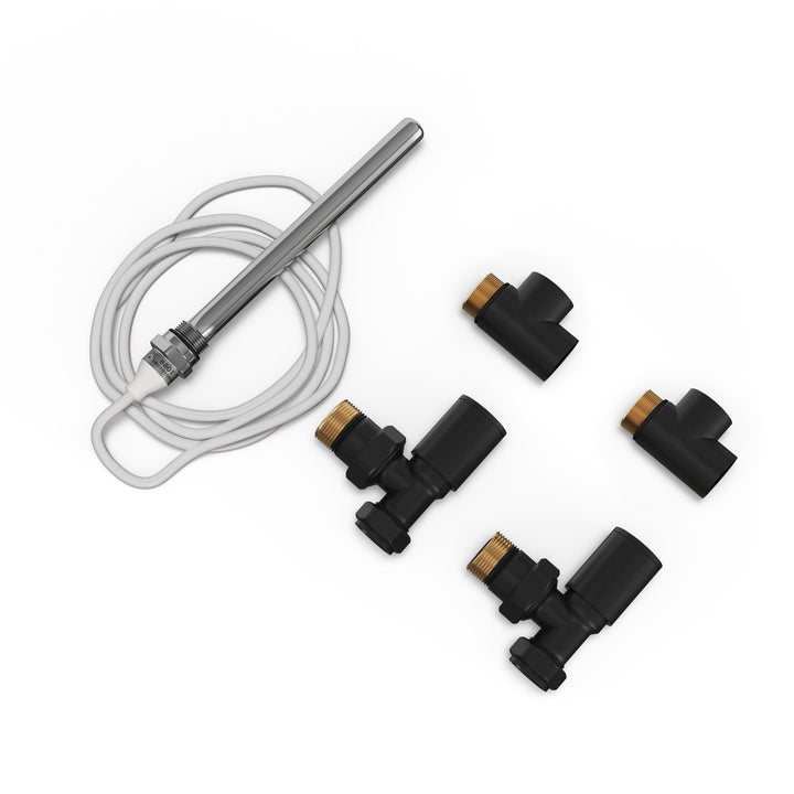 Talus - Dual Fuel Towel Rail Kit 150w Standard Black