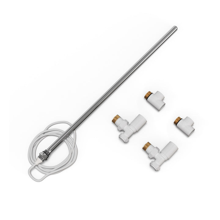 Talus - Dual Fuel Towel Rail Kit 500w Standard White