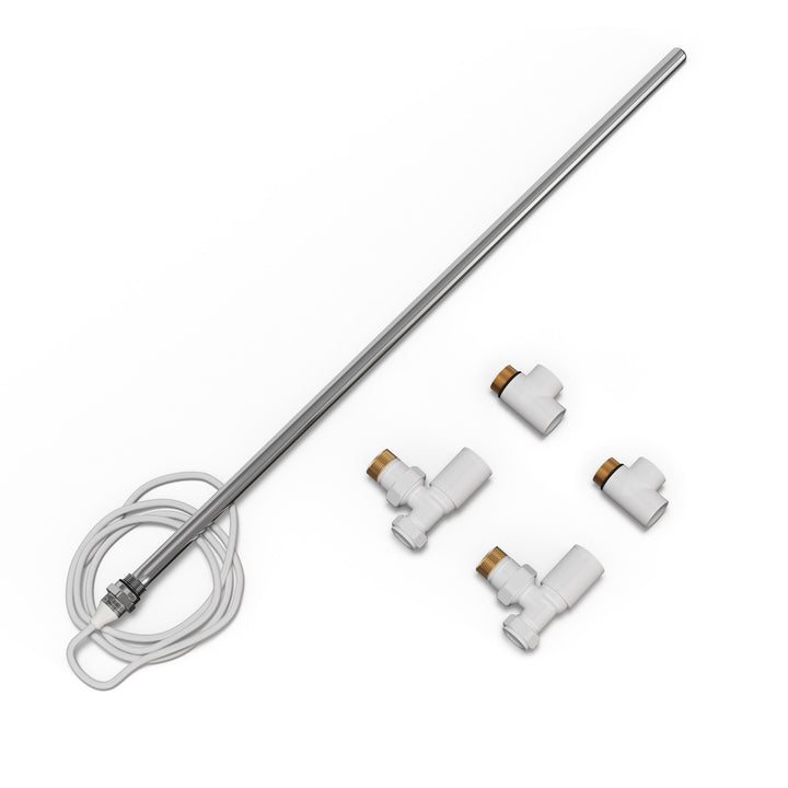 Talus - Dual Fuel Towel Rail Kit 600w Standard White