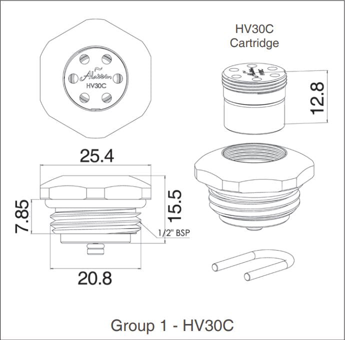 Autovents - Radiator Bleed Valve Replaceable Cartridge & Blanking Plug