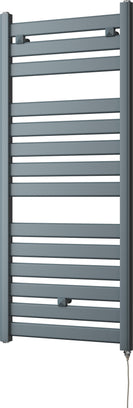 Capri - Anthracite Electric Towel Rail H1147mm x W500mm Straight 400w Standard