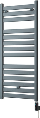 Capri - Anthracite Electric Towel Rail H1147mm x W500mm Straight 600w Thermostatic WIFI