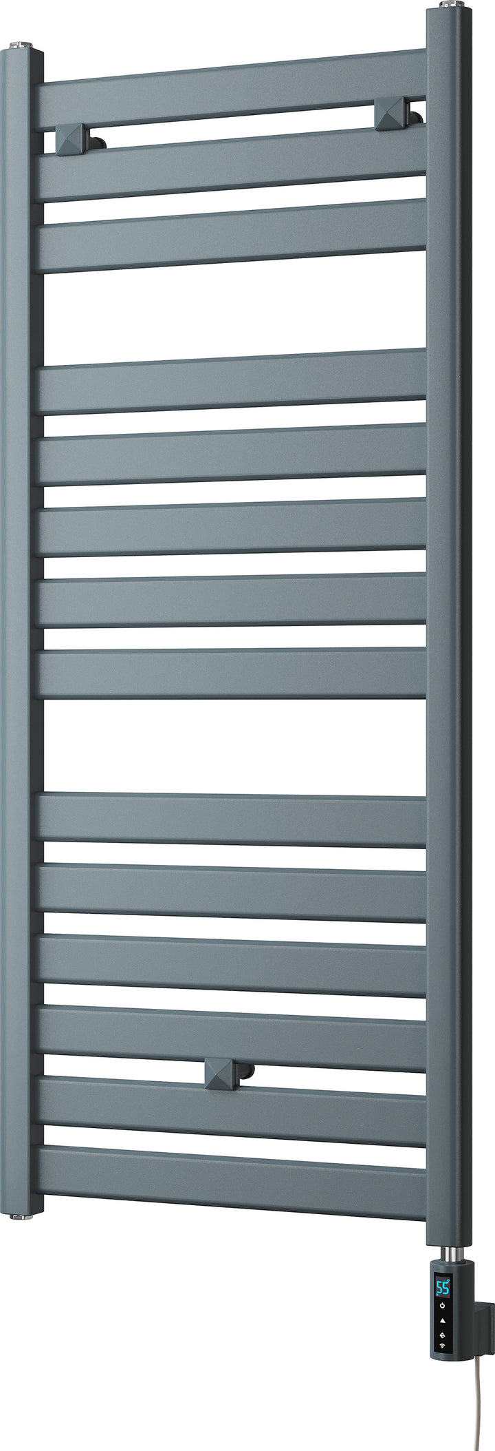 Capri - Anthracite Electric Towel Rail H1147mm x W500mm Straight 300w Thermostatic WIFI