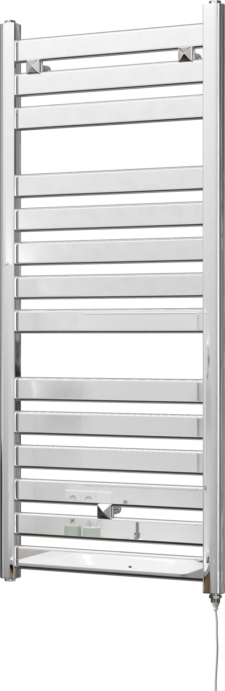 Capri - Chrome Electric Towel Rail H1147mm x W500mm Straight 300w Standard