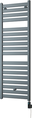 Capri - Anthracite Electric Towel Rail H1420mm x W500mm Straight 600w Thermostatic WIFI