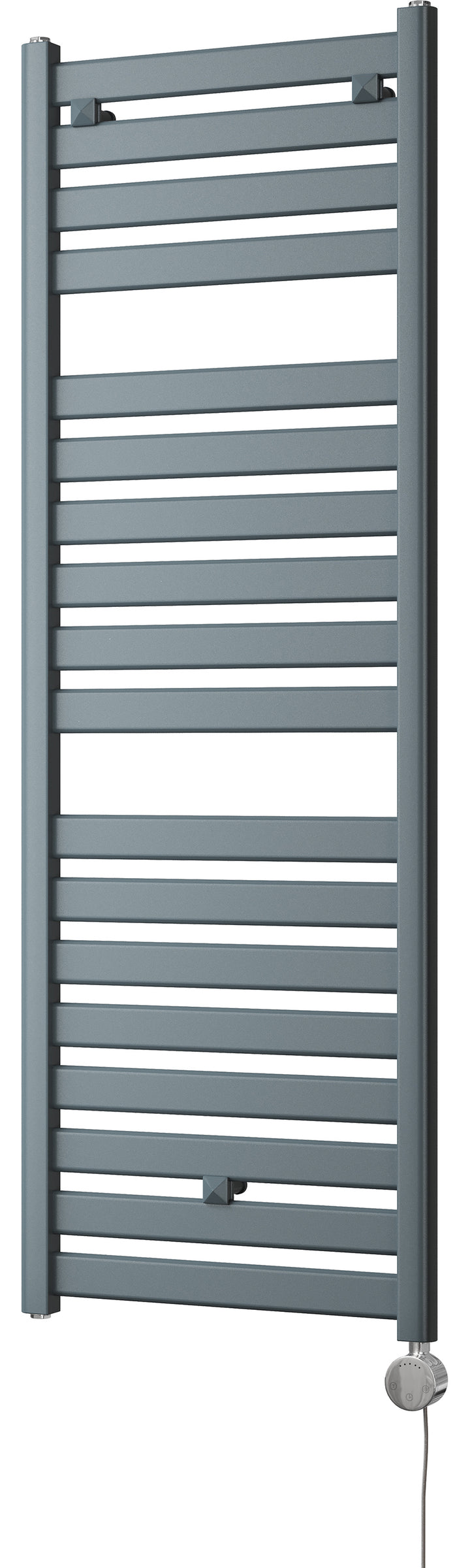 Capri - Anthracite Electric Towel Rail H1420mm x W500mm Straight 600w Thermostatic