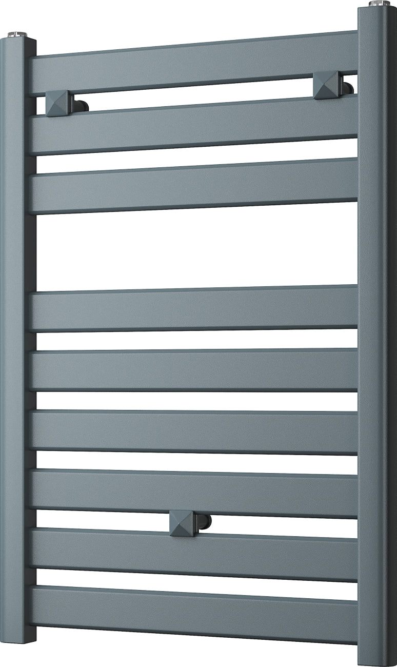 Anthracite Towel Radiator - H719mm x W500mm - Straight - Capri | UK ...