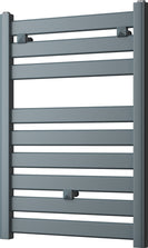 Capri - Anthracite Towel Radiator - H719mm x W500mm - Straight