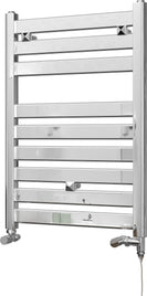 Capri - Chrome Dual Fuel Towel Rail H719mm x W500mm Standard - Straight
