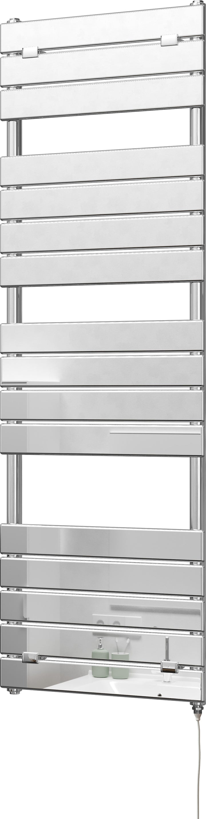 Egadi - Chrome Electric Towel Rail H1512mm x W500mm 400w Standard
