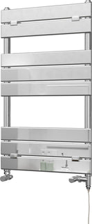 Egadi - Chrome Dual Fuel Towel Rail H840mm x W500mm Standard - Straight