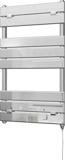 Egadi Chrome Electric Towel Rail 840mm x 500mm – Standard 200W Heated Bathroom Radiator