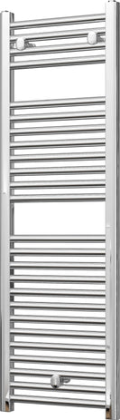 Roma - Chrome Heated Towel Rail - H1230mm x W400mm - Straight