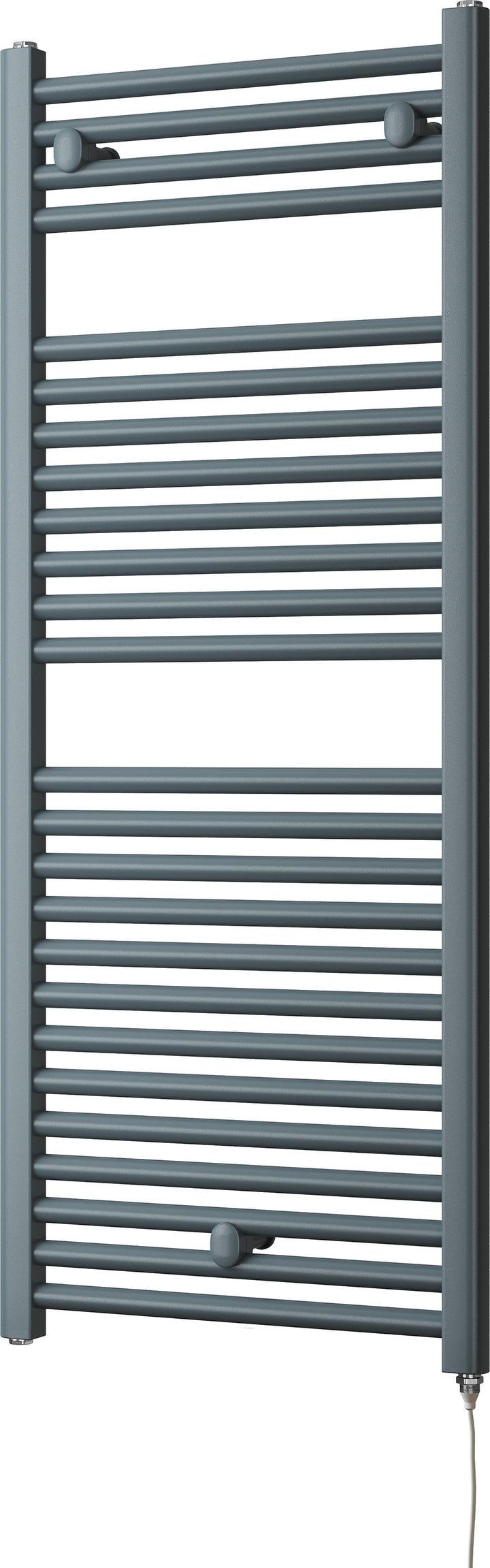 Roma - Anthracite Electric Towel Rail H1230mm x W500mm Straight 600w Standard