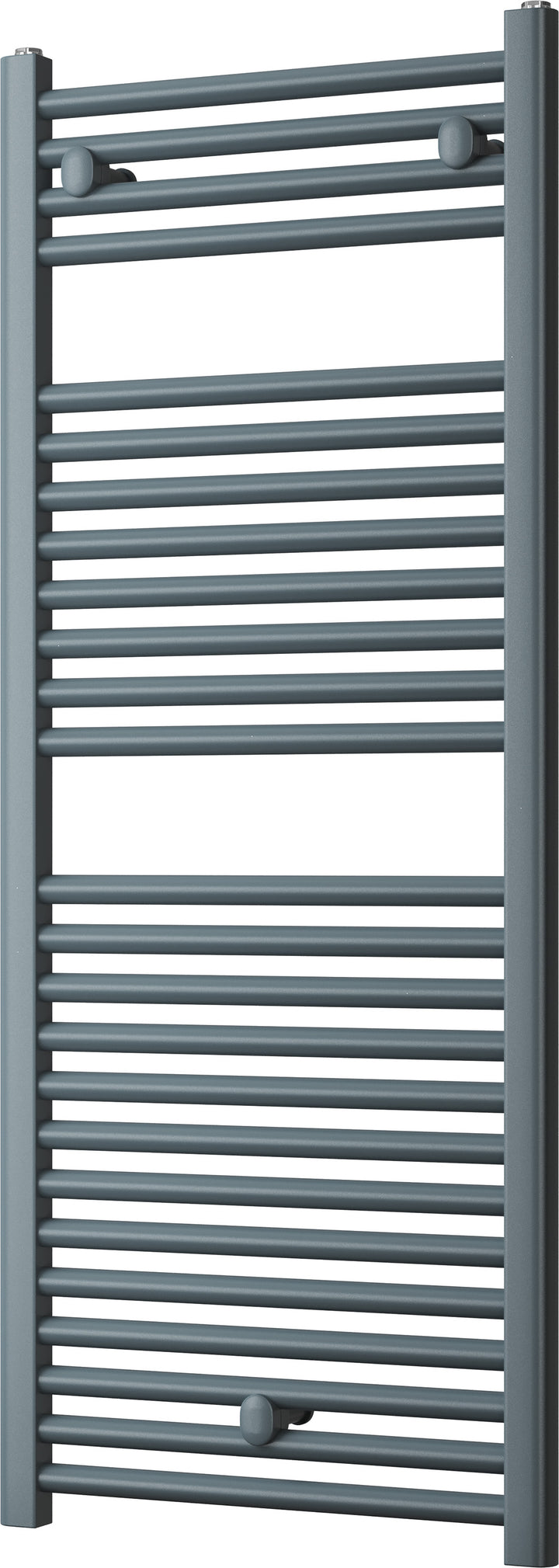 Roma - Anthracite Heated Towel Rail - H1230mm x W500mm - Straight