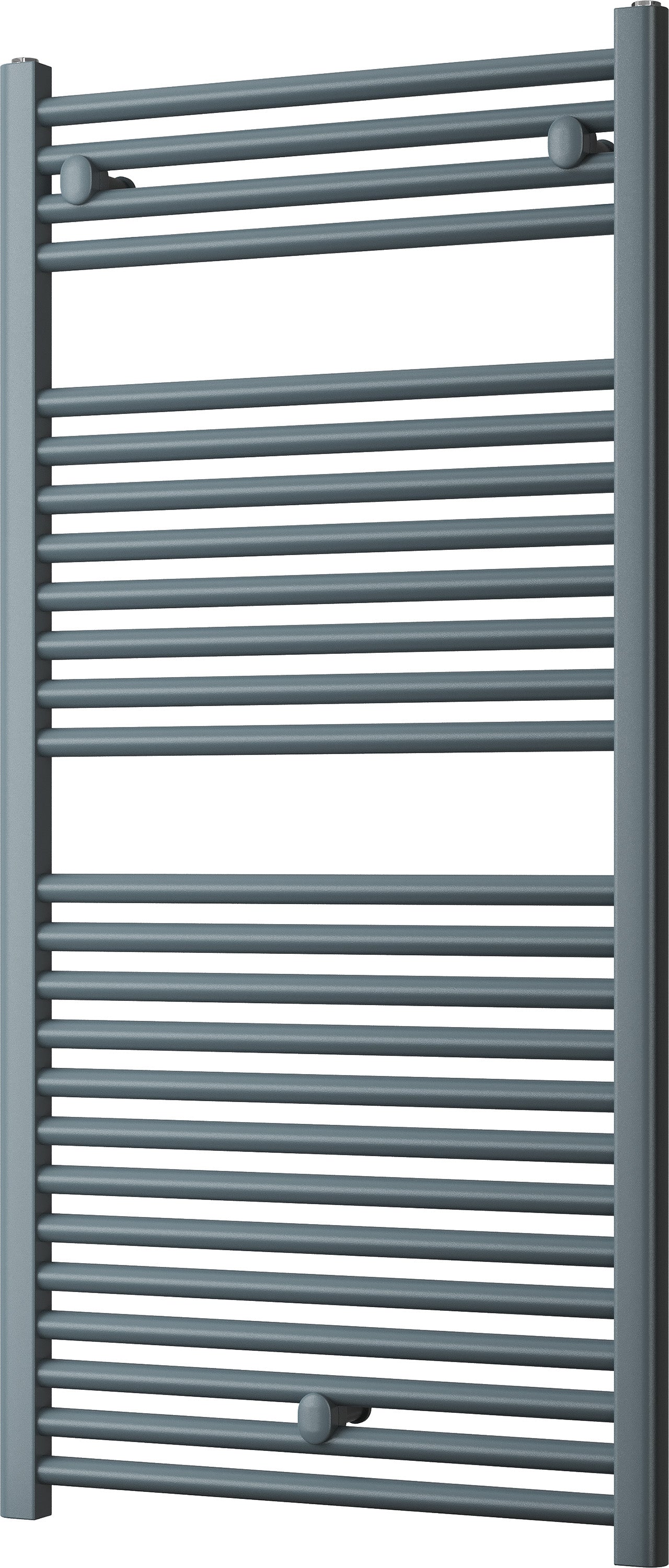 Roma - Anthracite Heated Towel Rail - H1230mm x W600mm - Straight