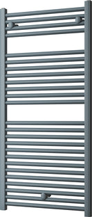 Roma - Anthracite Heated Towel Rail - H1230mm x W600mm