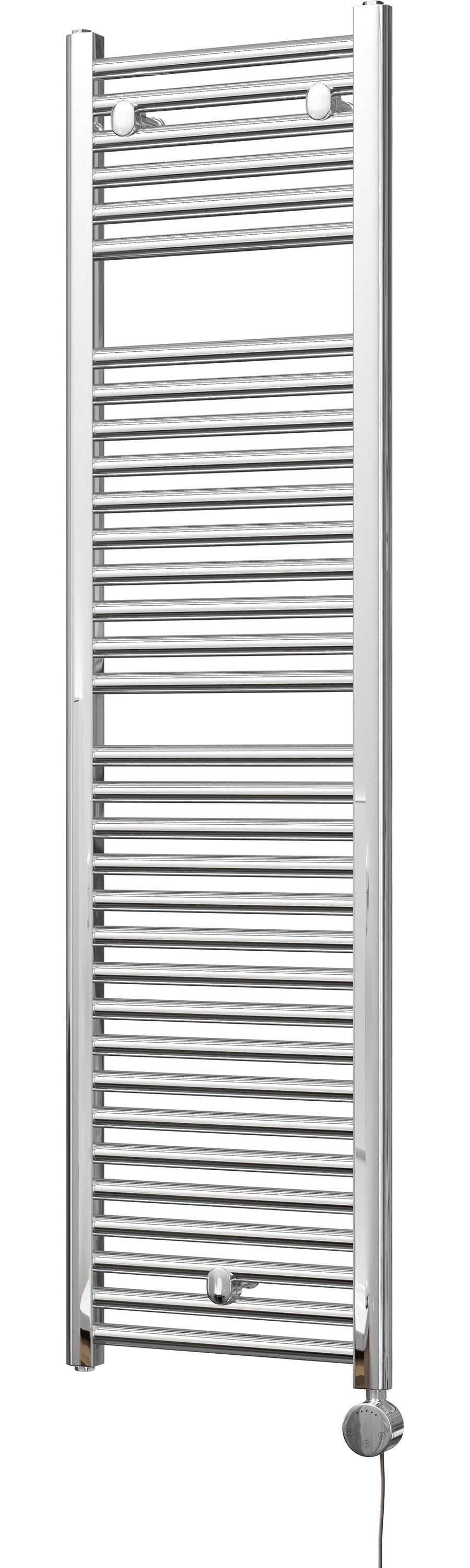 Roma - Chrome Electric Towel Rail H1512mm x W400mm Straight 300w Thermostatic