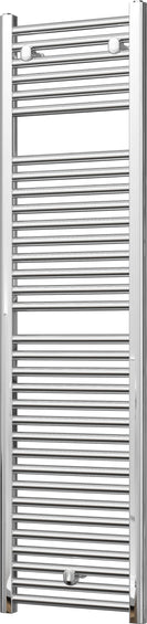 Roma - Chrome Heated Towel Rail - H1512mm x W400mm - Straight
