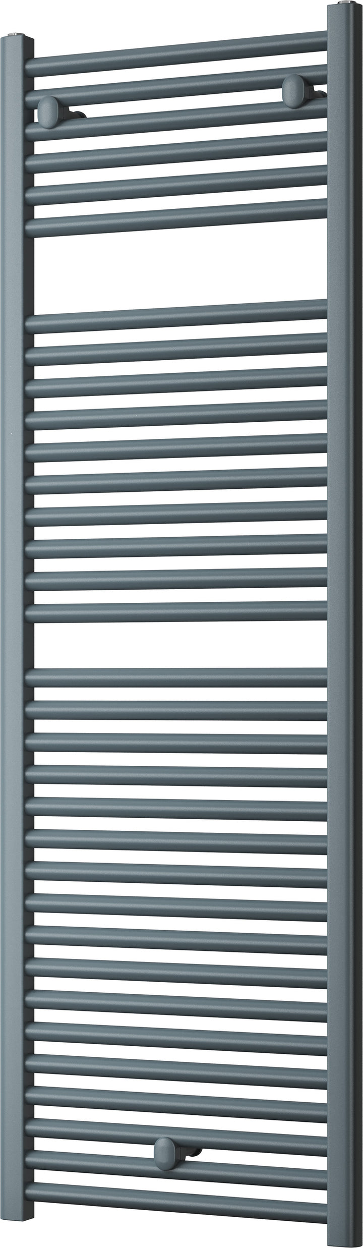 Roma - Anthracite Heated Towel Rail - H1512mm x W500mm - Straight