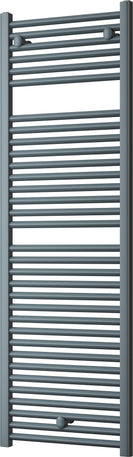 Roma - Anthracite Heated Towel Rail - H1512mm x W500mm - Straight