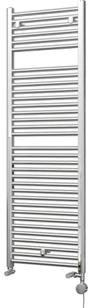 Roma - Chrome Dual Fuel Towel Rail H1512mm x W500mm Thermostatic - Straight