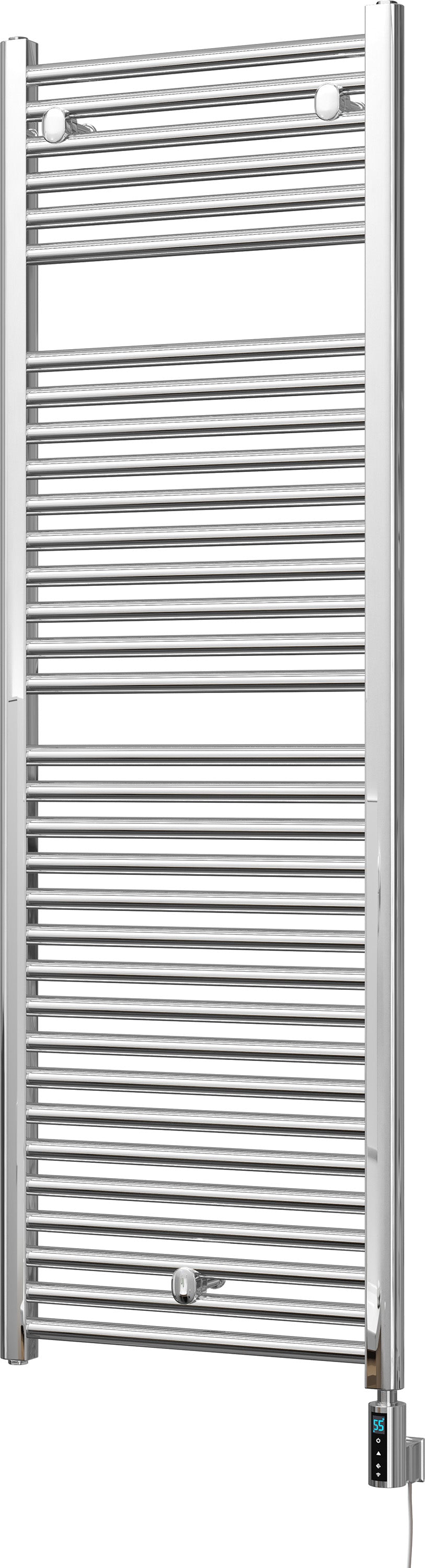 Roma - Chrome Electric Towel Rail H1512mm x W500mm Straight 600w Thermostatic WIFI