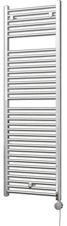 Roma - Chrome Electric Towel Rail H1512mm x W500mm Straight 600w Thermostatic