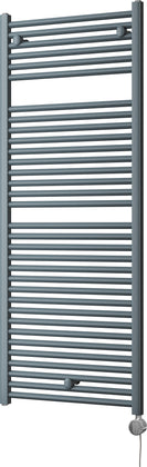 Roma - Anthracite Electric Towel Rail H1512mm x W600mm Straight 1000w Thermostatic