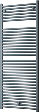 Roma - Anthracite Heated Towel Rail - H1512mm x W600mm - Straight