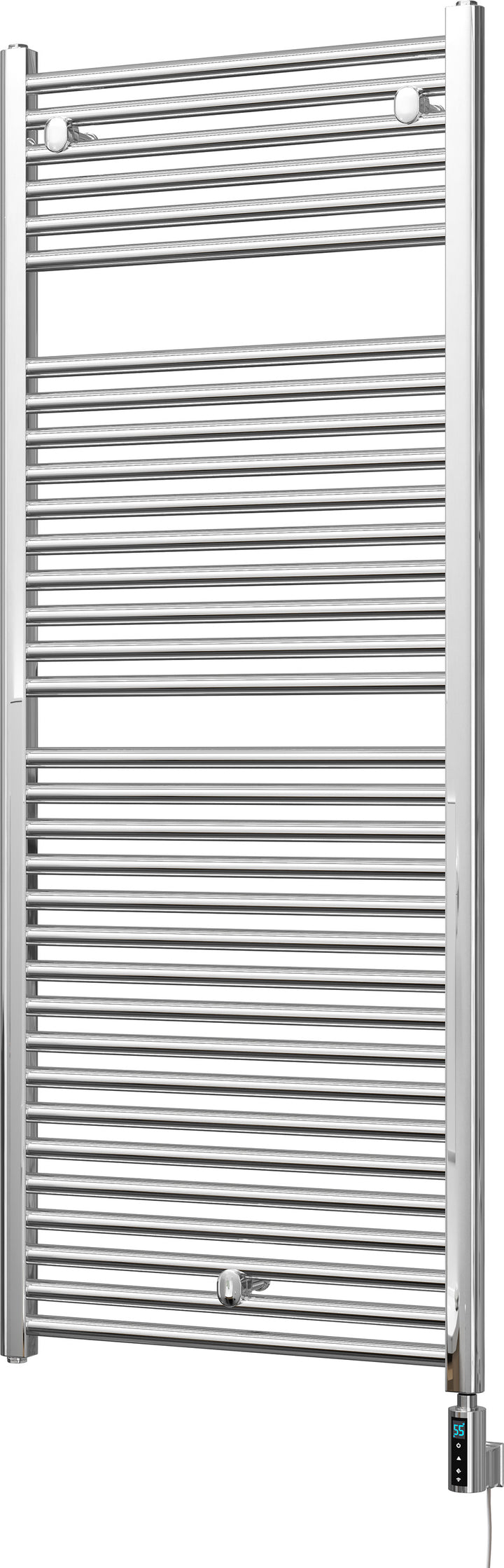 Roma - Chrome Electric Towel Rail H1512mm x W600mm Straight 600w Thermostatic WIFI