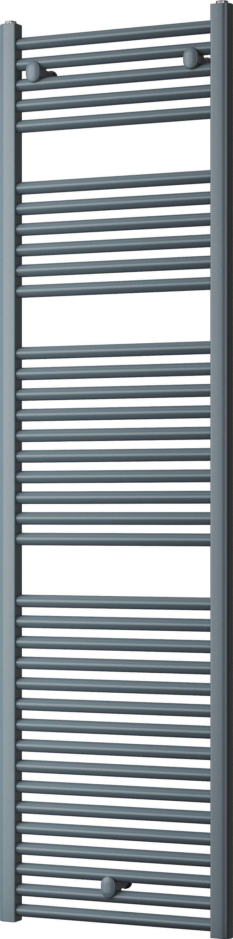 Roma - Anthracite Heated Towel Rail - H1785mm x W500mm - Straight