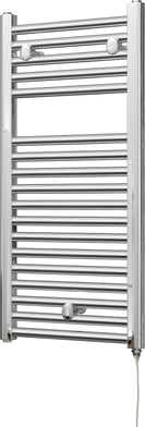 Roma - Chrome Electric Towel Rail H842mm x W400mm Straight 200w Standard