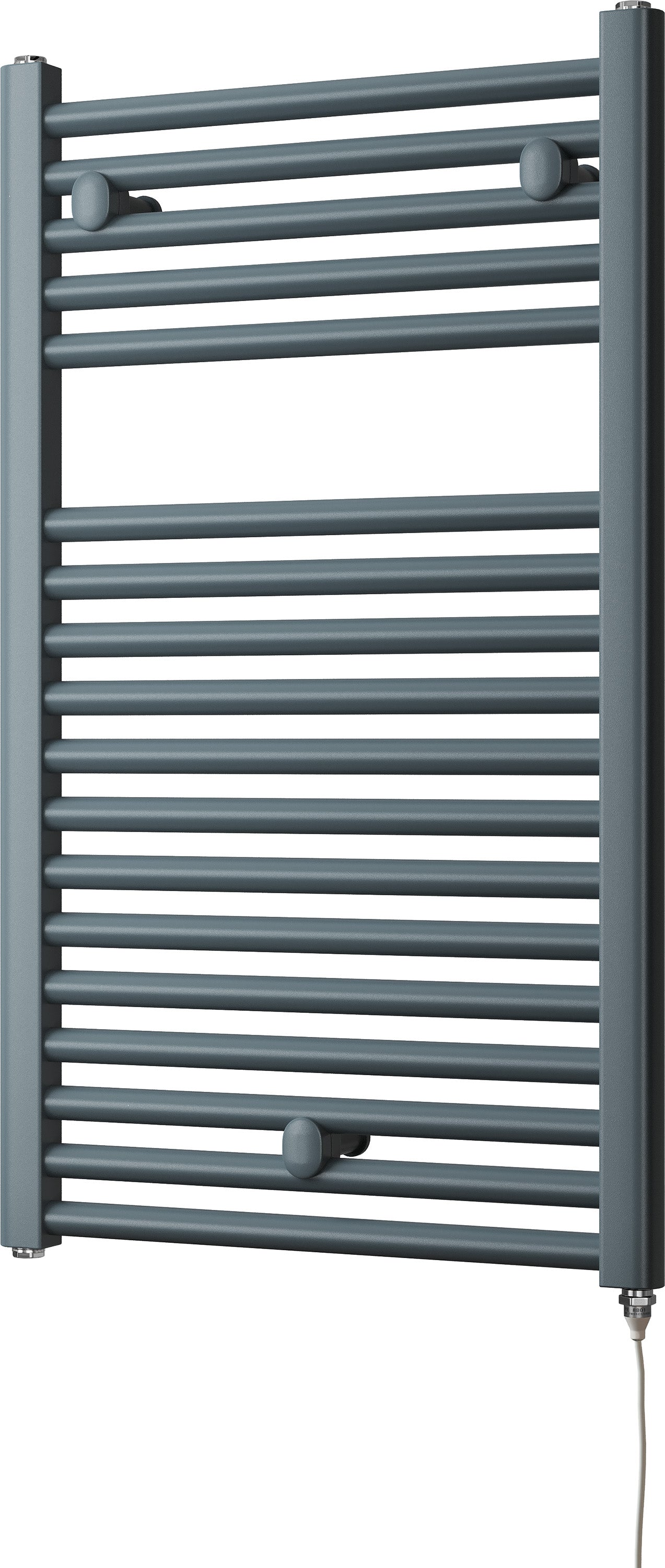 Roma - Anthracite Electric Towel Rail H842mm x W500mm Straight 400w Standard