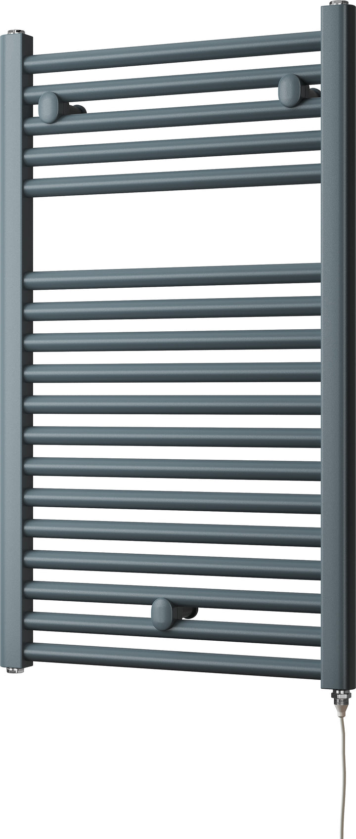 Roma - Anthracite Electric Towel Rail H842mm x W500mm Straight 400w Standard