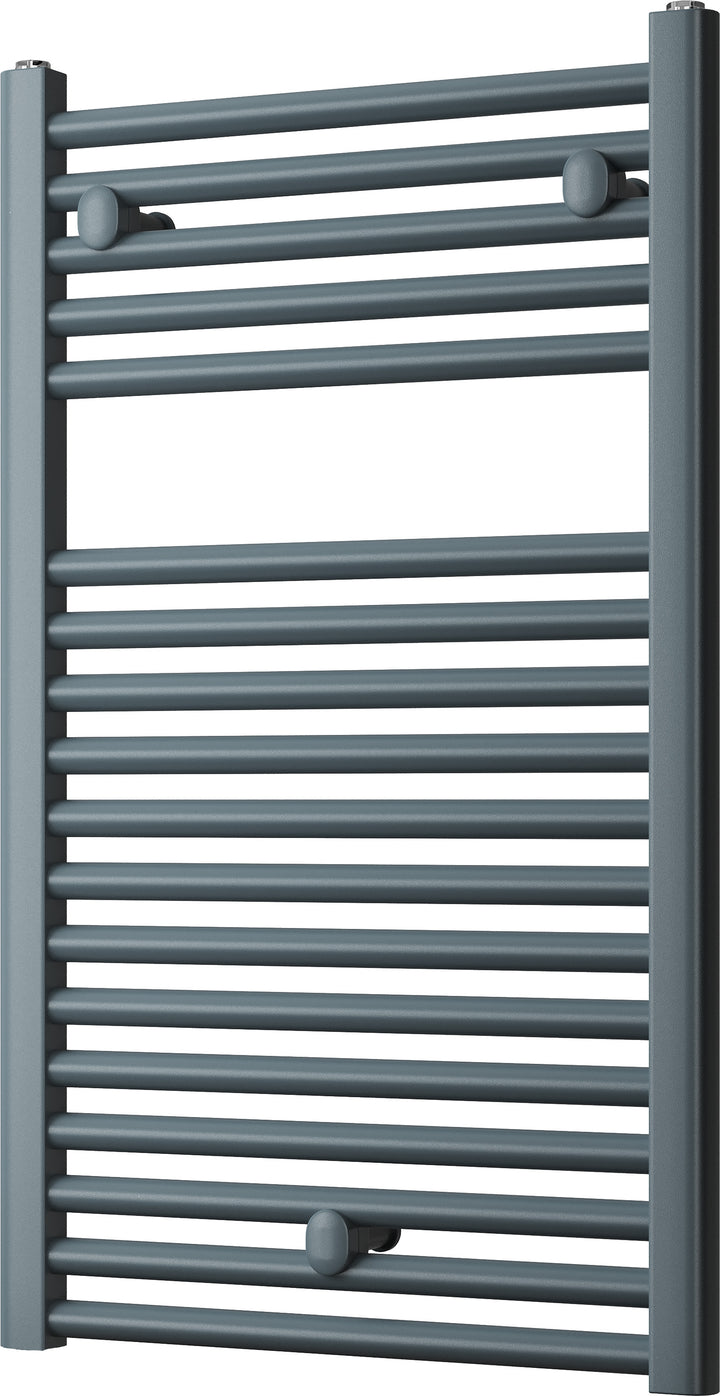 Roma - Anthracite Heated Towel Rail - H842mm x W500mm - Straight