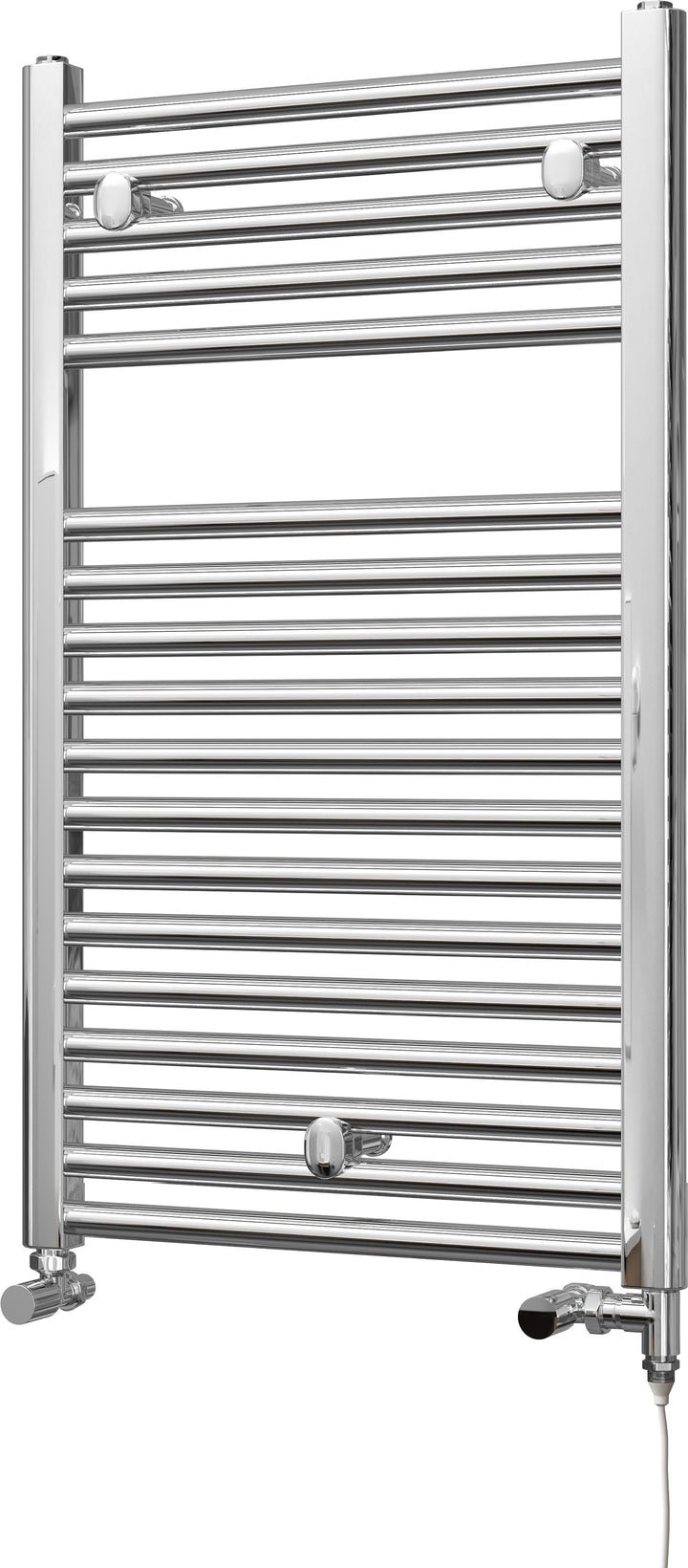 Roma - Chrome Dual Fuel Towel Rail H842mm x W500mm Standard - Straight