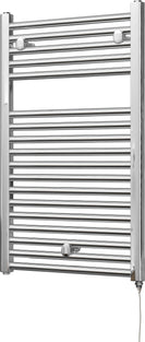 Roma - Chrome Electric Towel Rail H842mm x W500mm Straight 200w Standard