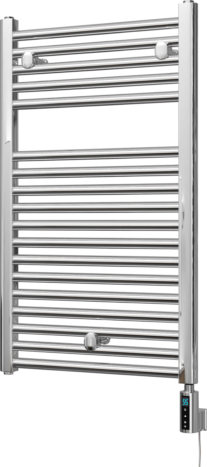 Roma - Chrome Electric Towel Rail H842mm x W500mm Straight 300w Thermostatic WIFI