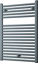 Roma - Anthracite Heated Towel Rail - H842mm x W600mm - Straight