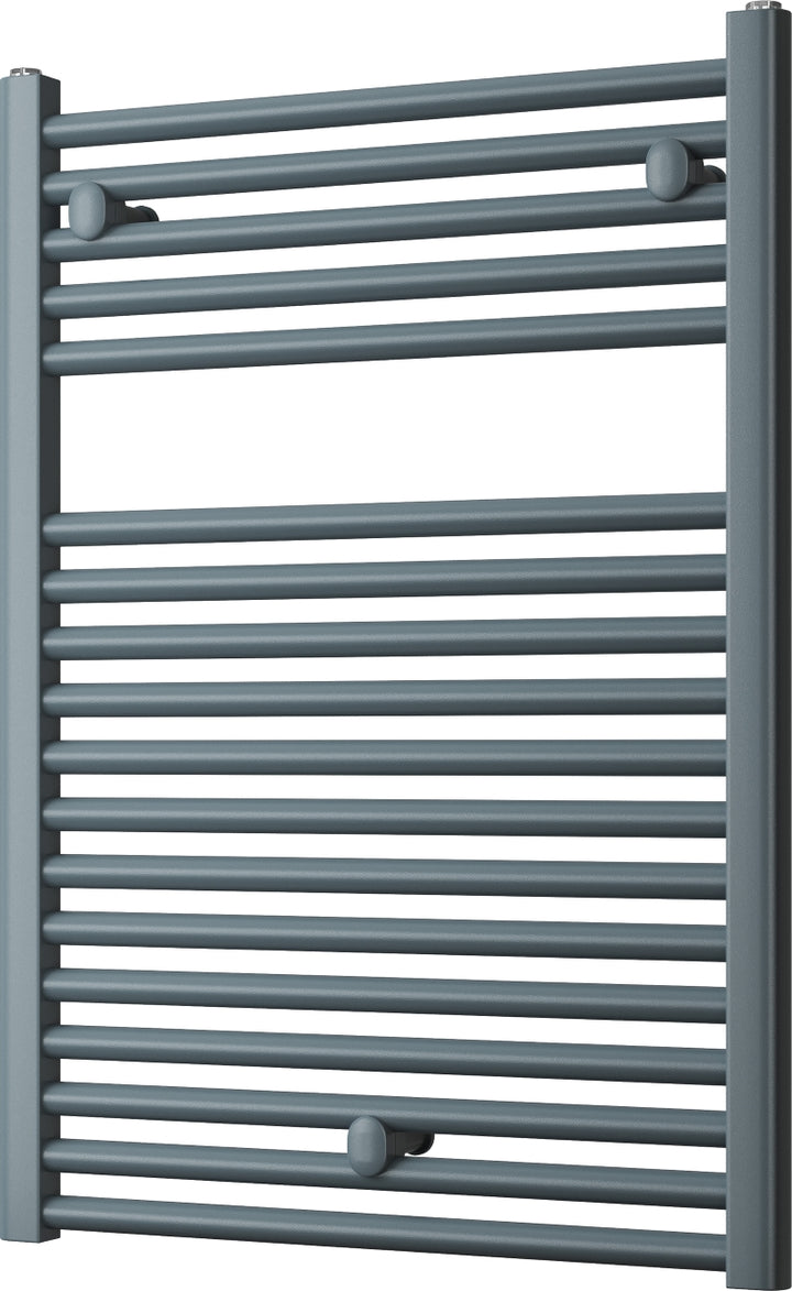 Roma - Anthracite Heated Towel Rail - H842mm x W600mm - Straight