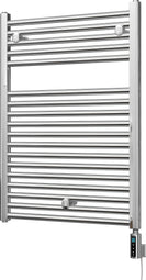 Roma - Chrome Electric Towel Rail H842mm x W600mm Straight 300w Thermostatic WIFI