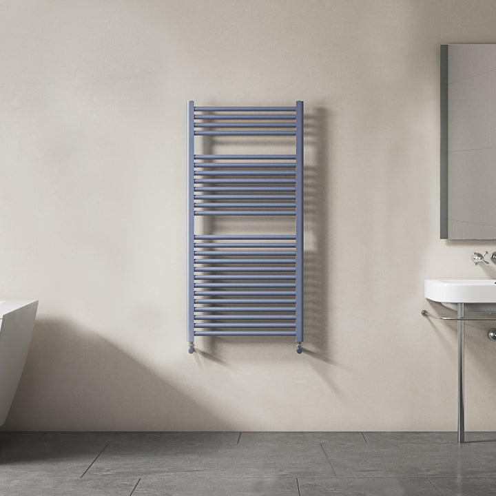 Roma - Anthracite Heated Towel Rail - H842mm x W600mm - Straight