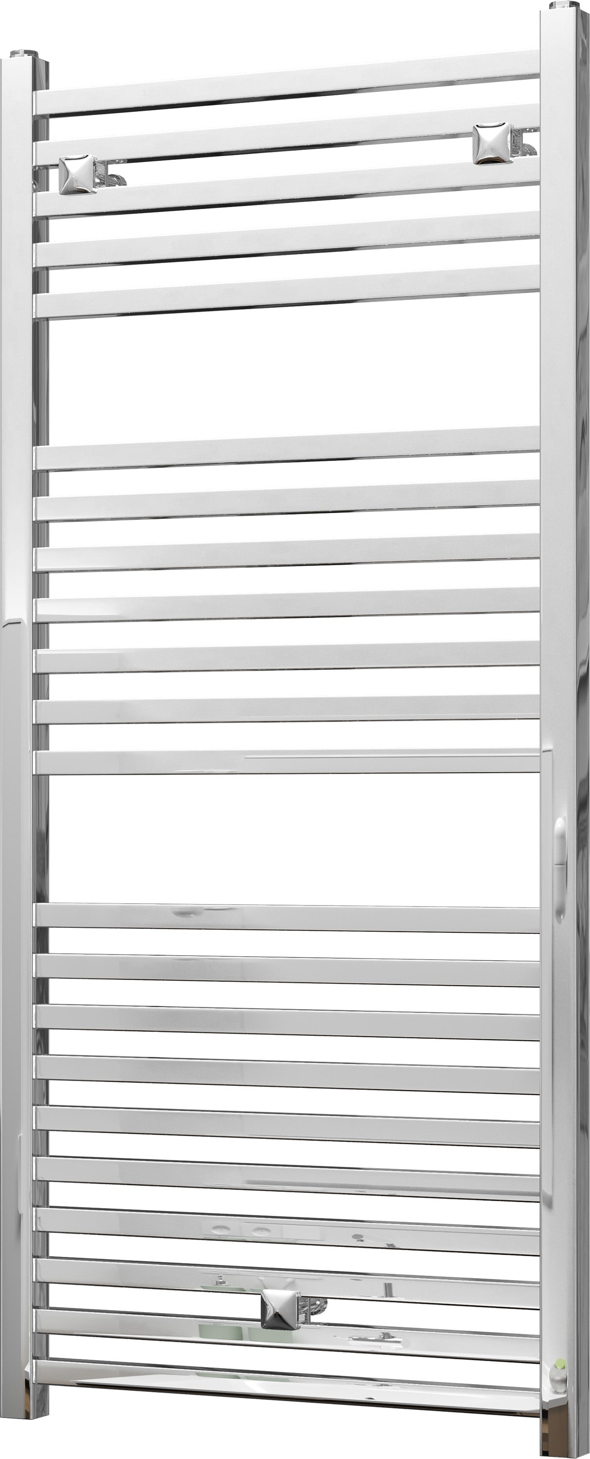 Chrome Towel Radiator - H1110mm x W500mm - Straight - Todi | UK Radiators